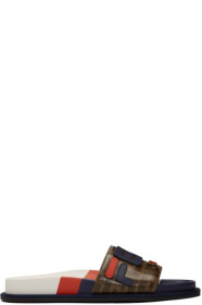 Fendi - Multicolor 'Fendi Mania' Slides