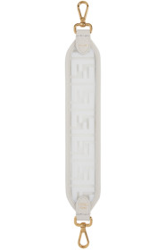 Fendi - White Mini 'Forever Fendi' Strap You Bag Strap