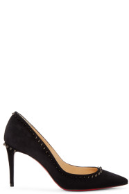 Christian Louboutin - 黑色 Anjalina 绒面革高跟鞋