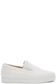 Christian Louboutin - Baskets blanches Pik Boat