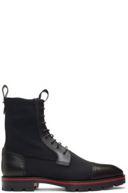Christian Louboutin - 黑色 Sockroc 中筒靴