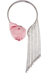 Miu Miu - Pink Rose Crystal Necklace