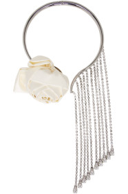 Miu Miu - Ivory Rose Crystal Necklace