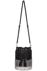 Miu Miu - Black Crystal Fringe Bucket Bag