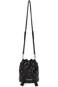 Miu Miu - Black Studded Bucket Bag