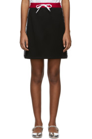 Miu Miu - Black Logo Band Miniskirt
