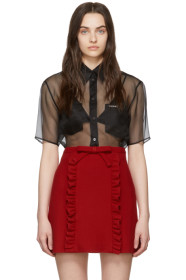 Miu Miu - Black Organza Shirt