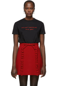Miu Miu - 黑色“We Can't Always Be Nice Girls”T 恤