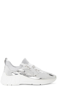 Miu Miu - Silver Technical Metal Run Sneakers