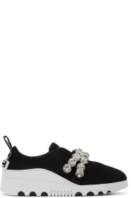 Miu Miu - Black Maglia Stretch Sneakers