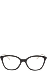 Prada - Black & Gold Round Glasses