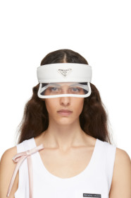 Prada - 白色 PVC 遮阳帽