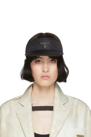 Prada - 黑色尼龙遮阳帽