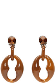 Prada - Brown Chunky Earrings
