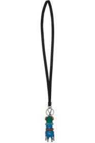 Prada - Blue & Green Pradamalia Socks Keychain