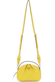 Prada - Sac en cuir saffiano jaune Odette