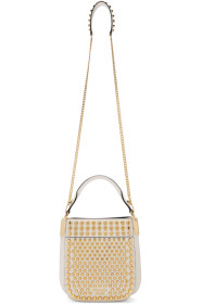 Prada - Sac clouté blanc Small Margit