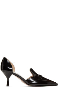 Prada - Chaussures à talons hauts noires D'Orsay