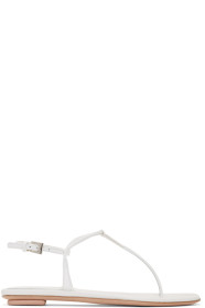 Prada - Sandales blanches T-Strap