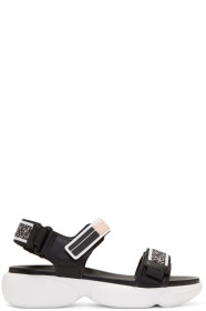 Prada - Sandales à Velcro noires Cloudbust