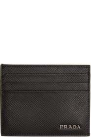 Prada - Black Logo Card Holder