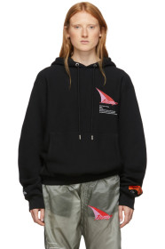 Heron Preston - Pull à capuche noir "JUMP" exclusif à SSENSE