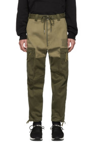 Diesel - Pantalon cargo vert P-Lukk