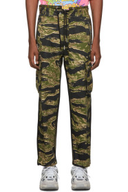 Diesel - Pantalon cargo vert Camo P-Luzavic-Tigercam