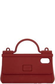 Dolce & Gabbana - Étui pour iPhone X rouge Bag Shape
