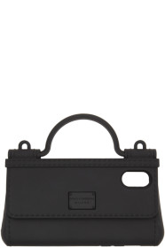 Dolce & Gabbana - Étui pour iPhone X noir Bag Shape