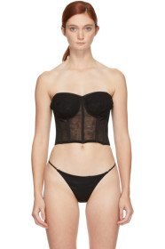 Dolce & Gabbana - Black Tulle Short Bustier