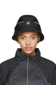 Nike - ブラック メッシュ スポーツウェア バケット ハット