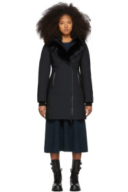 Mackage - Manteau en duvet noir Kay-P Touch exclusif à SSENSE