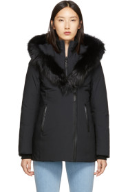 Mackage - Manteau en duvet noir Adali Powder Touch exclusif à SSENSE