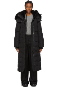 Mackage - Manteau en duvet noir Jada exclusif à SSENSE