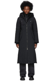 Mackage - Manteau en duvet noir Rebeka exclusif à SSENSE