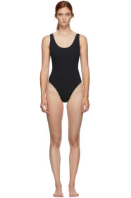 Kiki de Montparnasse - Black Tied-Up One-Piece Swimsuit
