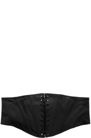 Kiki de Montparnasse - Black Leather Cincher Corset