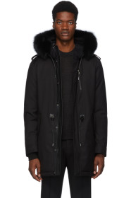 Mackage - Manteau en duvet noir Moritz-D exclusif à SSENSE