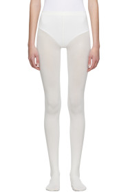 Wolford - Collant en coton blanc Velvet