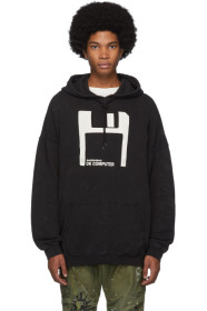 R13 - Black Radiohead Edition Oversized Floppy Disk Hoodie