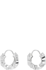 All Blues - Silver Fat Baby Snake Earrings