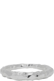 All Blues - Silver Carved Hungry Snake Ring