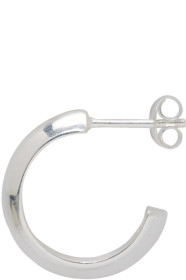 All Blues - Silver Single Triangle Earring