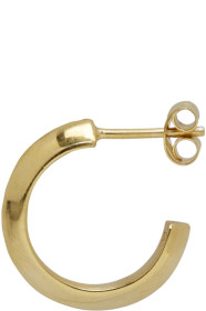 All Blues - Gold Small Triangle Earring