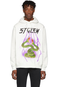 Stolen Girlfriends Club - SSENSE 限定 ホワイト ライトニング プリント フーディ