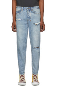 Ksubi - Blue Skream Trashed Bullet Jeans