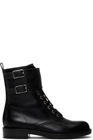 Gianvito Rossi - Bottes militaires noires Lagarde