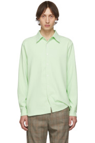 Tibi - SSENSE Exclusive Green Classic Shirt