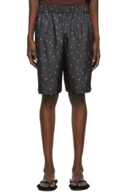Tibi - SSENSE Exclusive Black Polka Dot Ant Shorts